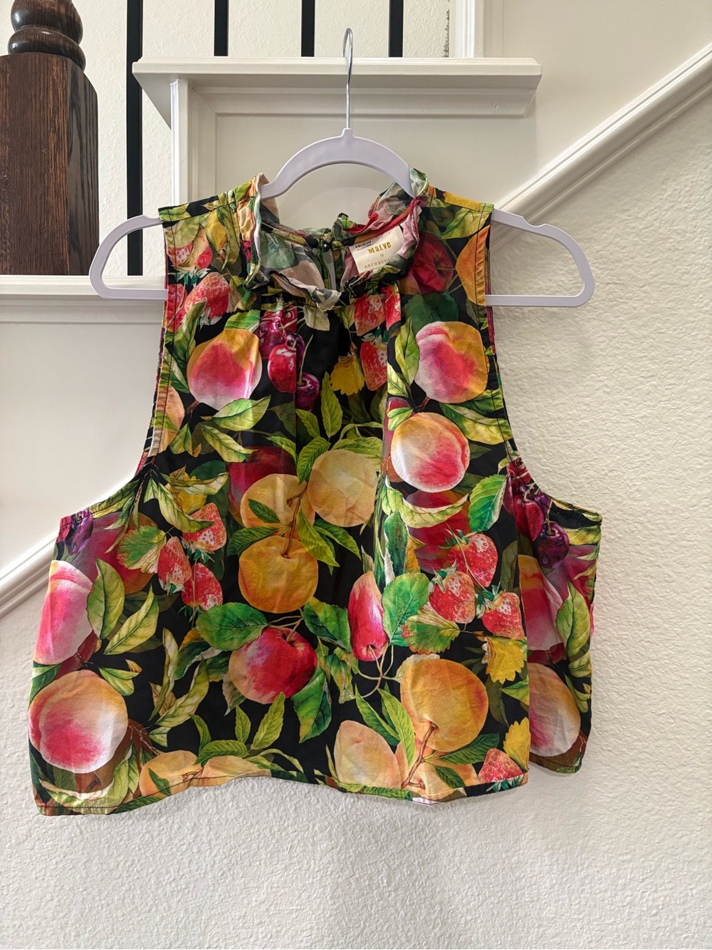 Maeve by Anthropologie Fruit Crop Top